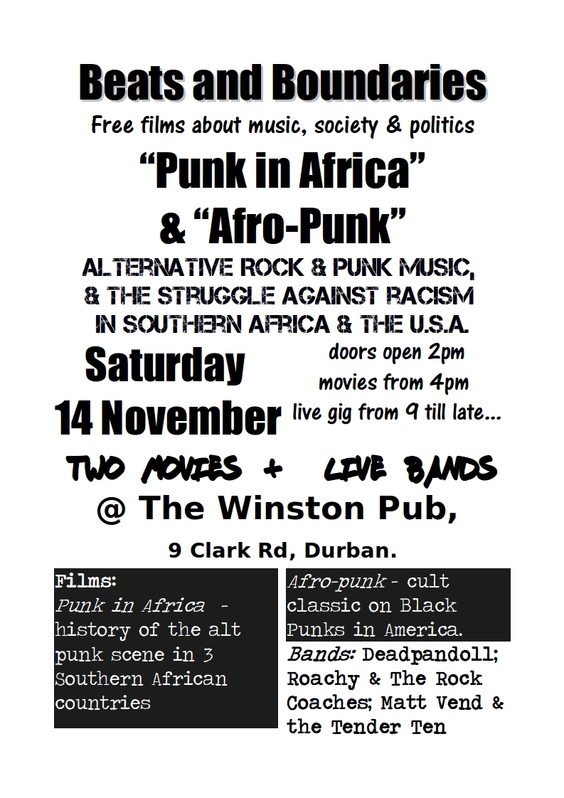 punk in africa Beats and Boundaries poster1